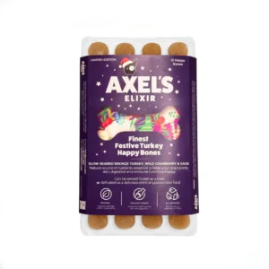 Axel's Elixir Bone Broth Finest Festive Turkey Happy Bones (12 x 20ml pack)