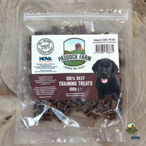 Paddock Farm Prepacked Beef Training Treats (100g)
