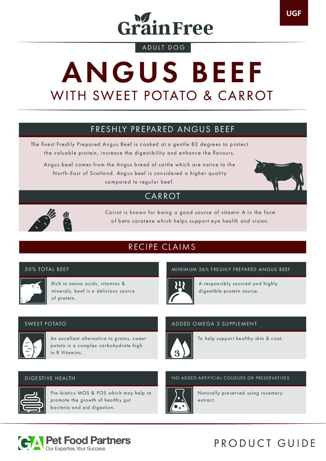 Petcayr Grain Free Adult Beef with Sweet Potato - Image 2
