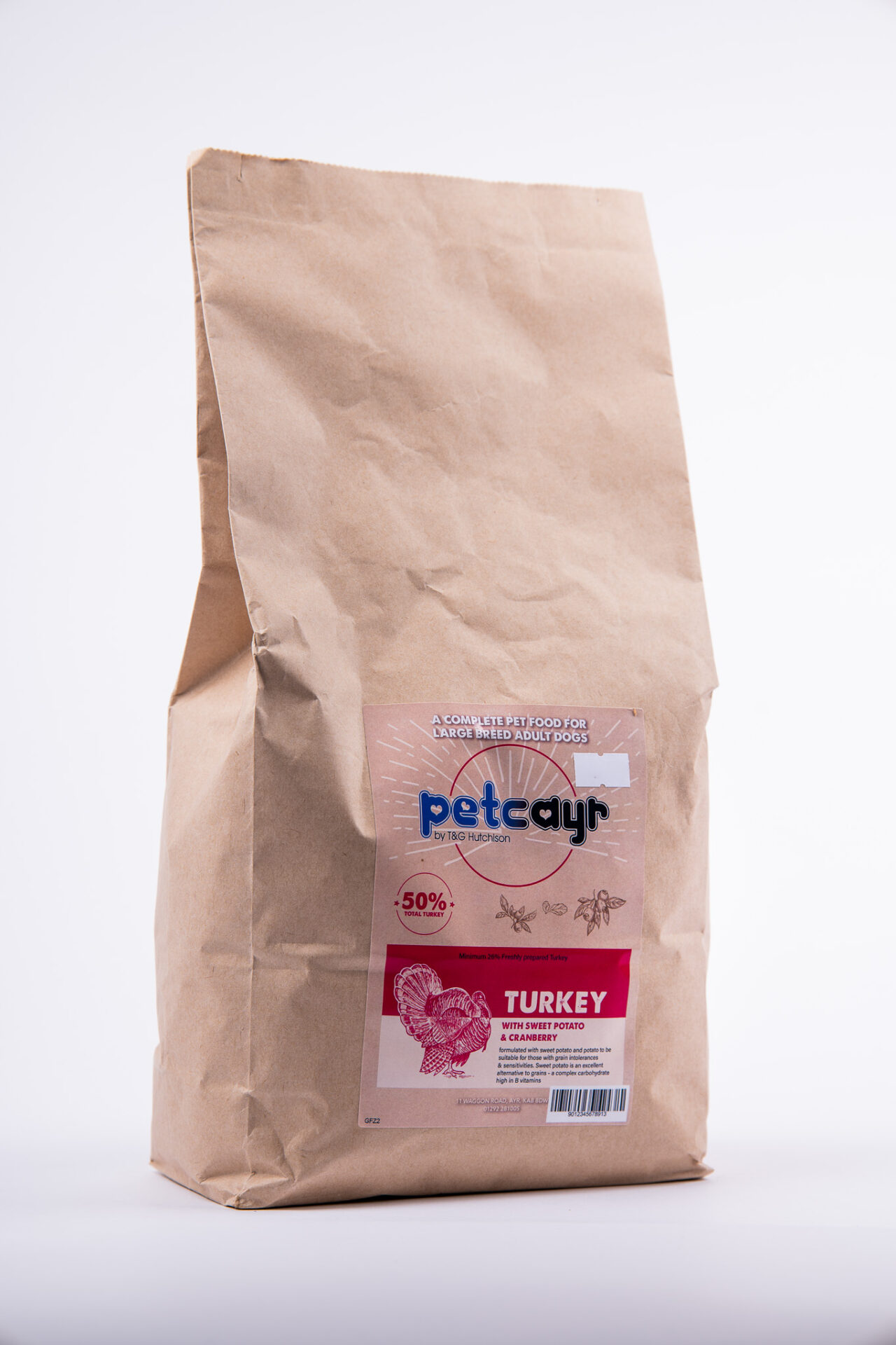 Petcayr Grain Free Large Breed Adult Turkey with Sweet Potato