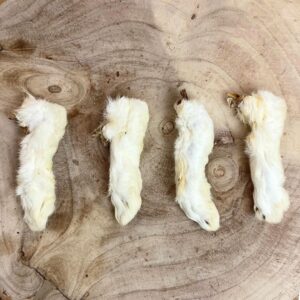 Hairy Rabbit Feet 6 pack
