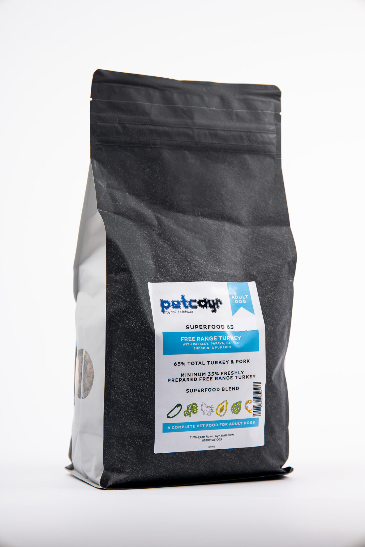 Petcayr Superfoods Adult Free Range Turkey with Pork
